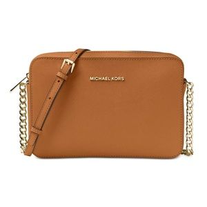 Michael Kors Jet Set Crossbody Acorn Saffiano